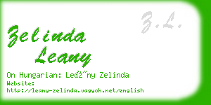 zelinda leany business card